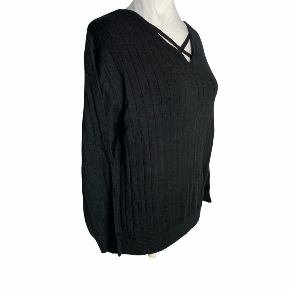 Japanese One Way Ribbed Knit Pullover Sweater 18PE - Picture 5 of 6